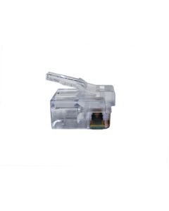 EZ-RJ12/11 Long Tab Connector.  50/Clamshell.