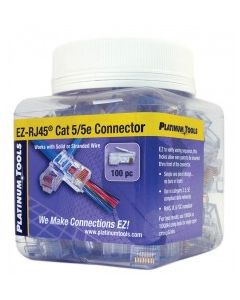 EZ-RJ45  Cat5e  Connector.  100/Jar.