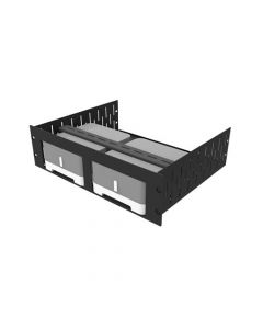R1498/3UK-SONOSZP120 3U Rack Shelf & Faceplate For 2 x Sonos ZP120 (CONNECT:AMP)