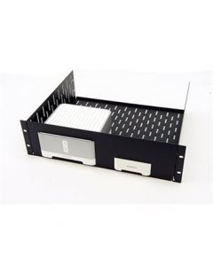 R1498/3UK-S120B1 3U Rack Shelf Faceplate Cut Out For 1 x Sonos Bridge and 1 x CONNECT:AMP
