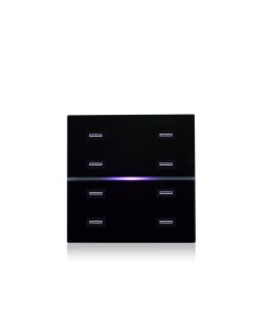 eelectron Double Glass - 8 Ch. – Black + Rgb