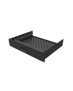 R1498/2UK-ATV1 2U Vented Rack Shelf With Faceplate For 1 x Apple TV (Gen 4 and 5)