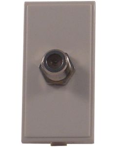 Single F Coupler - White