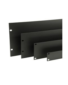 1U Rack Panel Steel Black