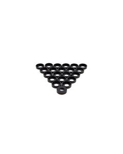 Cup Washer M6 Black Plastic - 100 Pack