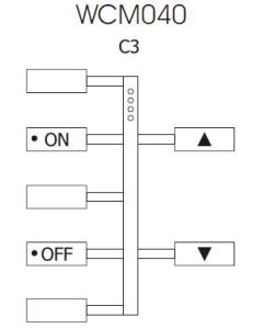 7 Button Wired Electronic on/off + raise/lower