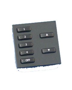 50x50 Euro Module Cover Plate for WCM-070 - Black