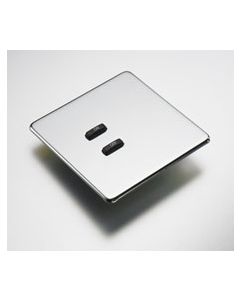 2-Button lighting screwless plate kit, flush mounted finish