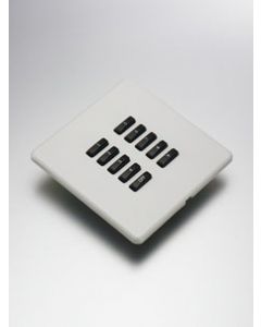 10-Button lighting screwless plate kit, flush mounted finish