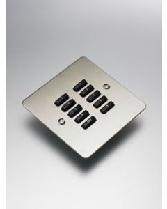 10-Button lighting flat plate kit, flush mounted finish Brus