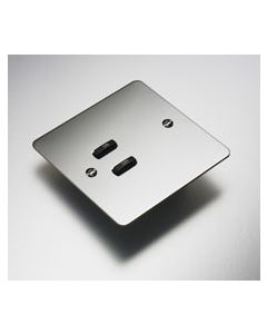 2-Button lighting flat plate kit, flush mounted finish Mirro