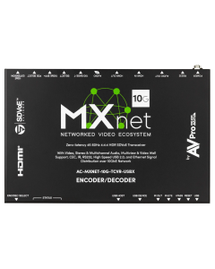 AVProedge MXNET 10G SDVoE 4K HDMI AV-over-IP PoE Transceiver with ICRON's Extreme USB 2 Module