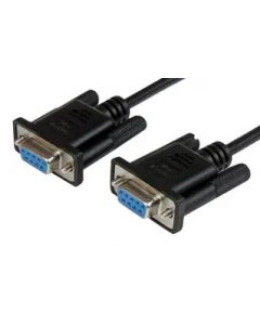 Null Modem RS232 cable - Grey - 2M - DB9 F-F