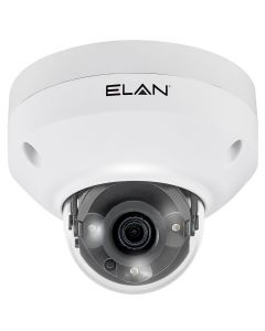 EL-IP-ODF4-WH ELAN IP Fixed Lens 4MP Outdoor Dome Camera with IR (White)