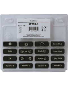 gKP7BK-B 16 Button KP7 Color Change Kit - Black