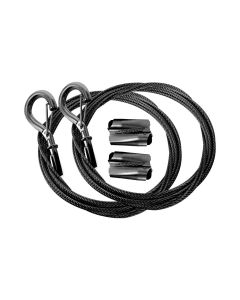 GP-XP2-HG-10FT-2P-BL Gripple Express Range Wire with Snap-On Hook 2-Pack | 10ft | Black