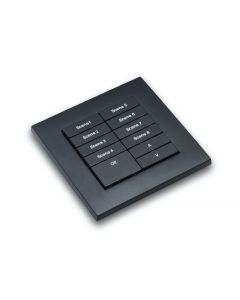 HS-MOD-MB cover plate kit for Modular control panel modules - Single Gang Matt Black