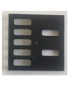 REU-070-B 50x50 Euro Module Cover Plate for RCM-070 - Black