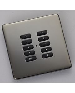RLF-100-BN Wireless 10 Button Cover Plate Kit (Screwless) Black Nickel