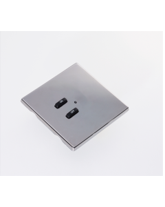 RLM-020-BN 2 Button Flush Screwless Front Plate Kit - Black Nickel
