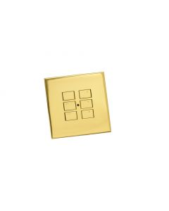 RP-EOS-60-PB cover plate kit for EOS wireless control modules - Polished Brass