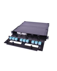 CLE-SSF-1RU-E3 Cleerline SSF fibre distribution 1U 19 inches rack mount tray for 3 adapter plates & 2 splice trays
