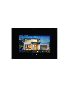 eelectron 7” Capacitive Touch Panel With Ip Connectivity And Door Phone Function - Glass - Black