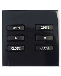 WEU-06-B 50x50 Euro Module Cover Plate for WCM-060 - Black