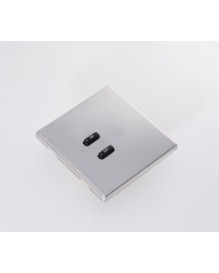 WLM-020-PS 2 Button Flush Screwless Front Plate Kit - Polished Steel