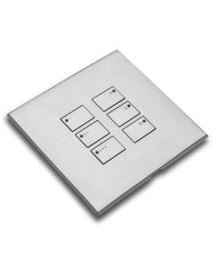 WP-EOS-60-SC cover plate kit for EOS wired control modules - Single Gang Satin Chrome (Silk) 