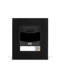 9155301BF IP Solo without Camera Flush Mount | Black