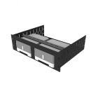 R1498/3UK-SONOSZP120 3U Rack Shelf & Faceplate For 2 x Sonos ZP120 (CONNECT:AMP)