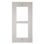 9155012 Flush Installation Frame for 2 Helios IP Verso Modules - Brushed Nickel