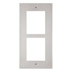 9155012 Flush Installation Frame for 2 Helios IP Verso Modules - Brushed Nickel