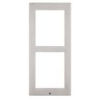 9155022 Surface Installation Frame for 2 Helios IP Verso Modules - Brushed Nickel
