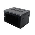 R6406-1032 Penn Elcom Wall Mount Rack Enclosure 6U 450mm/17.72 Inch Deep 1032 Rack Rail Black Glass Door