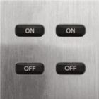 BR0041 On Off control of 2 adjacent Room Nos Button Set