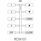 RCM-101 10 Button Wls module 4 Scene off raise lower open stop close