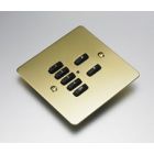 RVF-070-PB 7-Button lighting flat plate kit, suitable for flush or surf