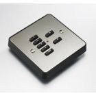 RVF-070-SS 7-Button lighting flat plate kit, suitable for flush or surf