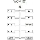 WCM-101 10 Button Wrd Module 4 scene off raise lower open stop close