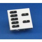 WEU-07-W 50x50 Euro Module Cover Plate for WCM-070 - White