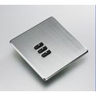 WLF-030-SS 3-Button curtain/screen/blind screw less plate kit, flush mount