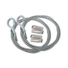 GP-XP2-HG-10FT-2P Gripple Express Range Wire with Snap-On Hook 2-Pack | 10ft | Galvanized