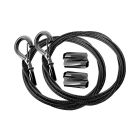 GP-XP2-HG-10FT-2P-BL Gripple Express Range Wire with Snap-On Hook 2-Pack | 10ft | Black