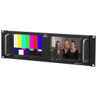 MU-MON-DUAL Murideo 4K HDMI Rack Mounted Dual Screen Test Monitor