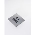 WLM-070-BN 7 Button Flush Screwless Front Plate Kit - Black Nickel