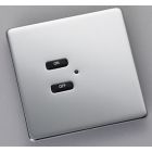 RLF-020-MSS 2-Button lighting screwless plate kit, flush mounted finish