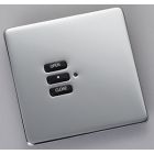 RLF-030-MSS 3-Button curtain/screen/blind screwless plate kit, flush mou