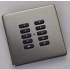 RLF-100-BN Wireless 10 Button Cover Plate Kit (Screwless) Black Nickel